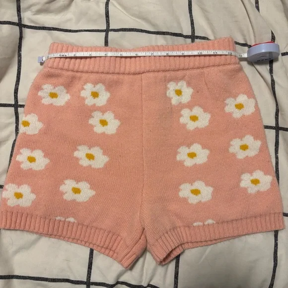 Altar’d State Pink Daisy Knit Shorts - Picture 5 of 8